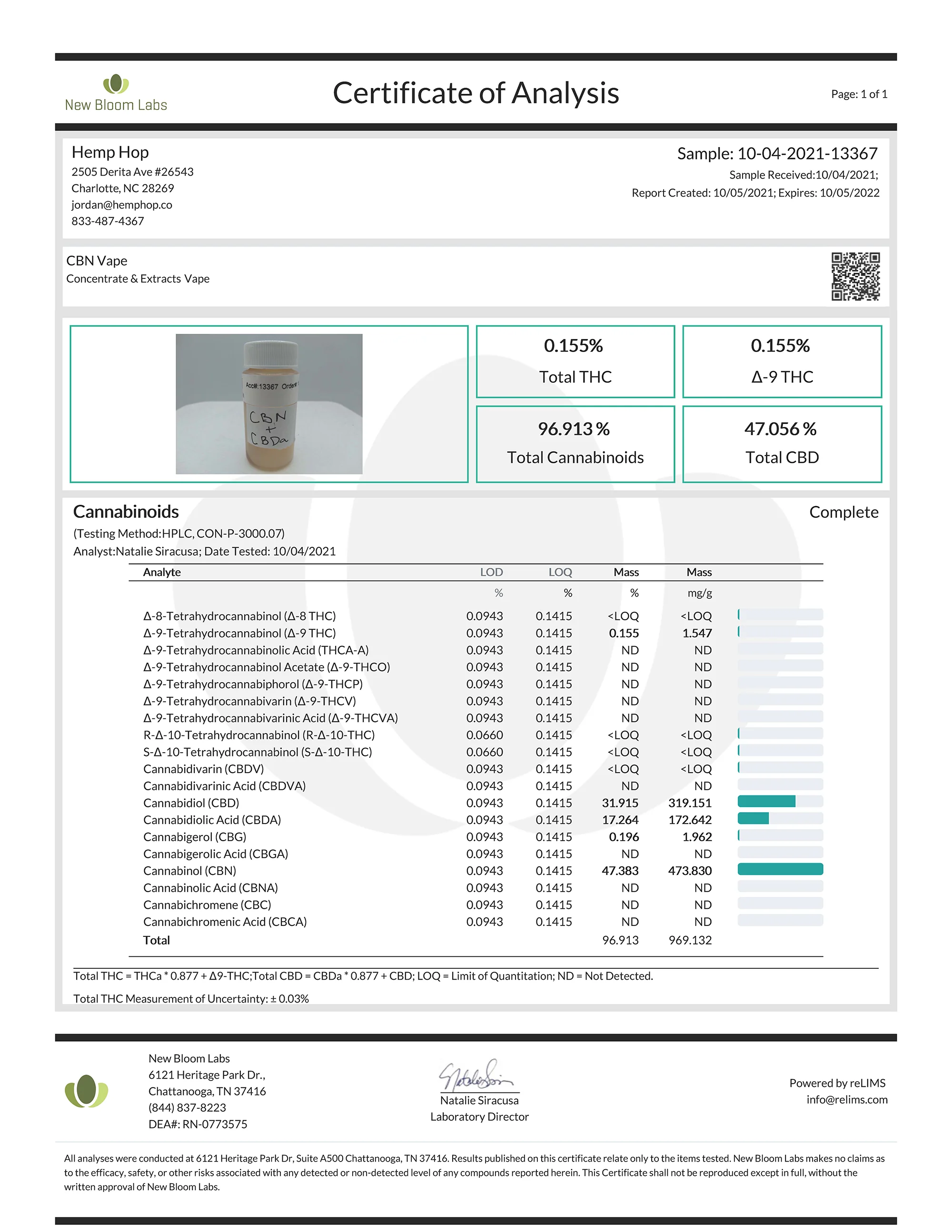 CBN Vape Cartridge - Image 2