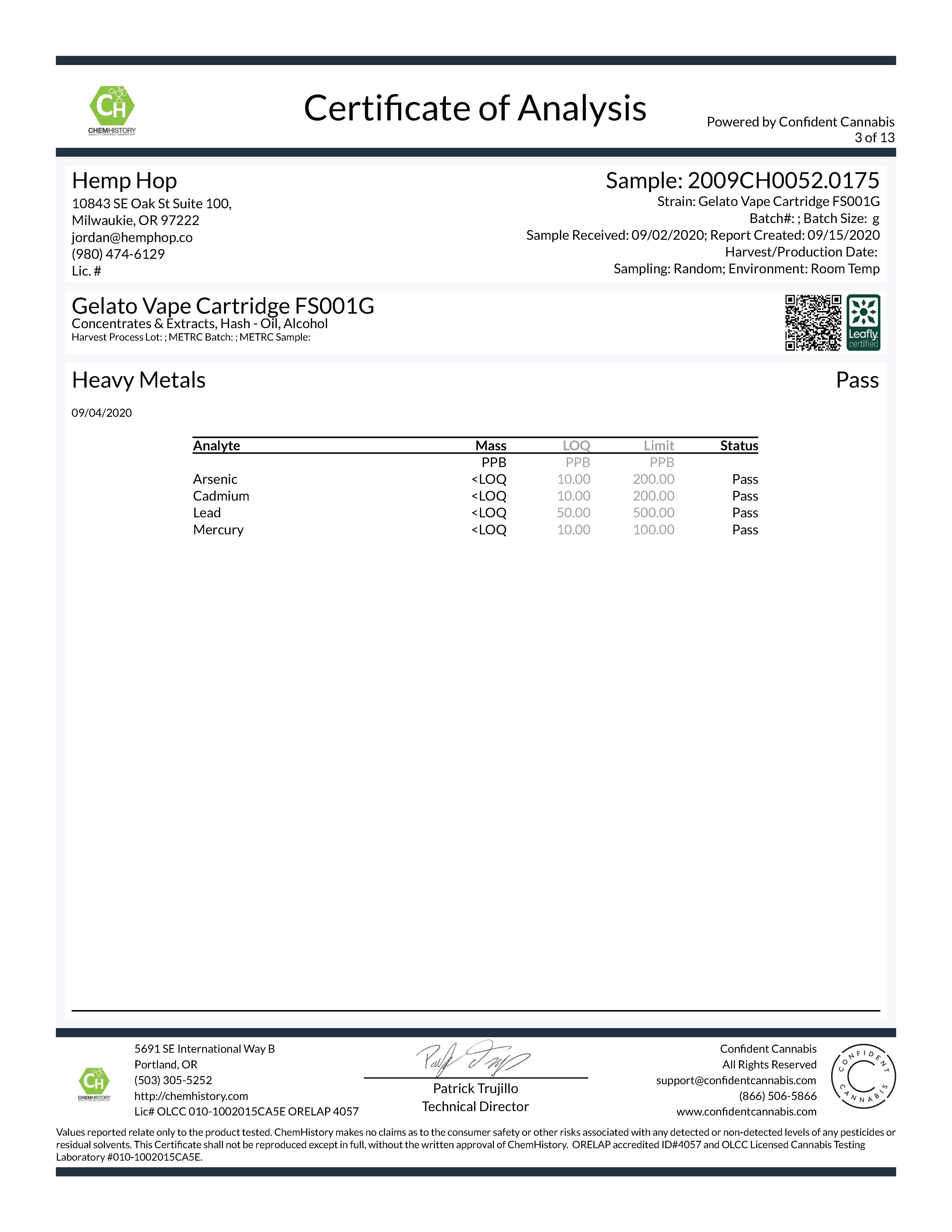Gelato Full Spectrum Vape Cartridge - Image 6