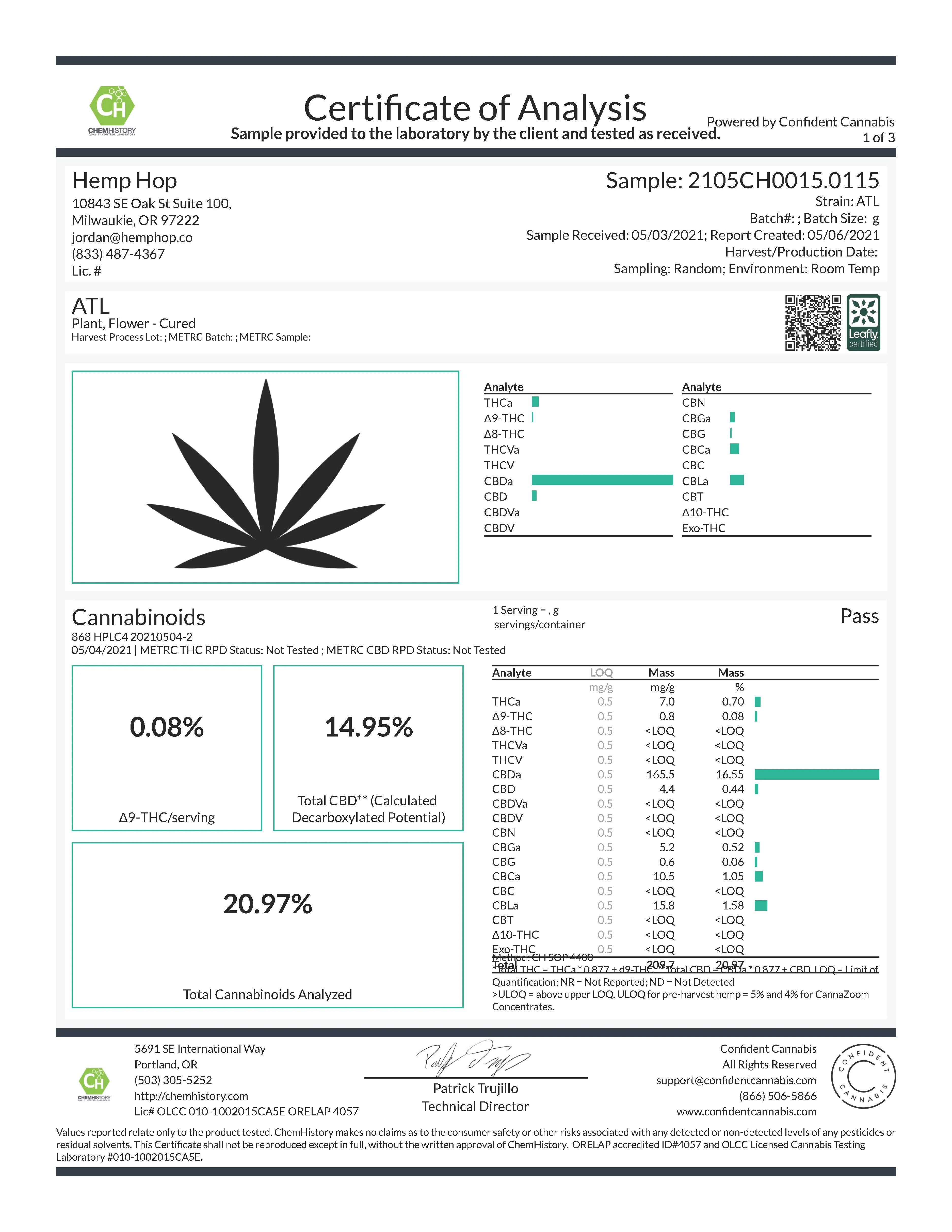 Indoor Atlant CBD Flower - Image 3