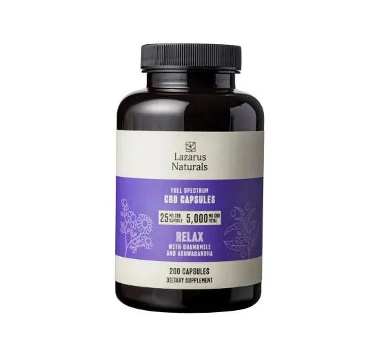 Relaxation Formula 25mg CBD Hemp Capsules - Image 5